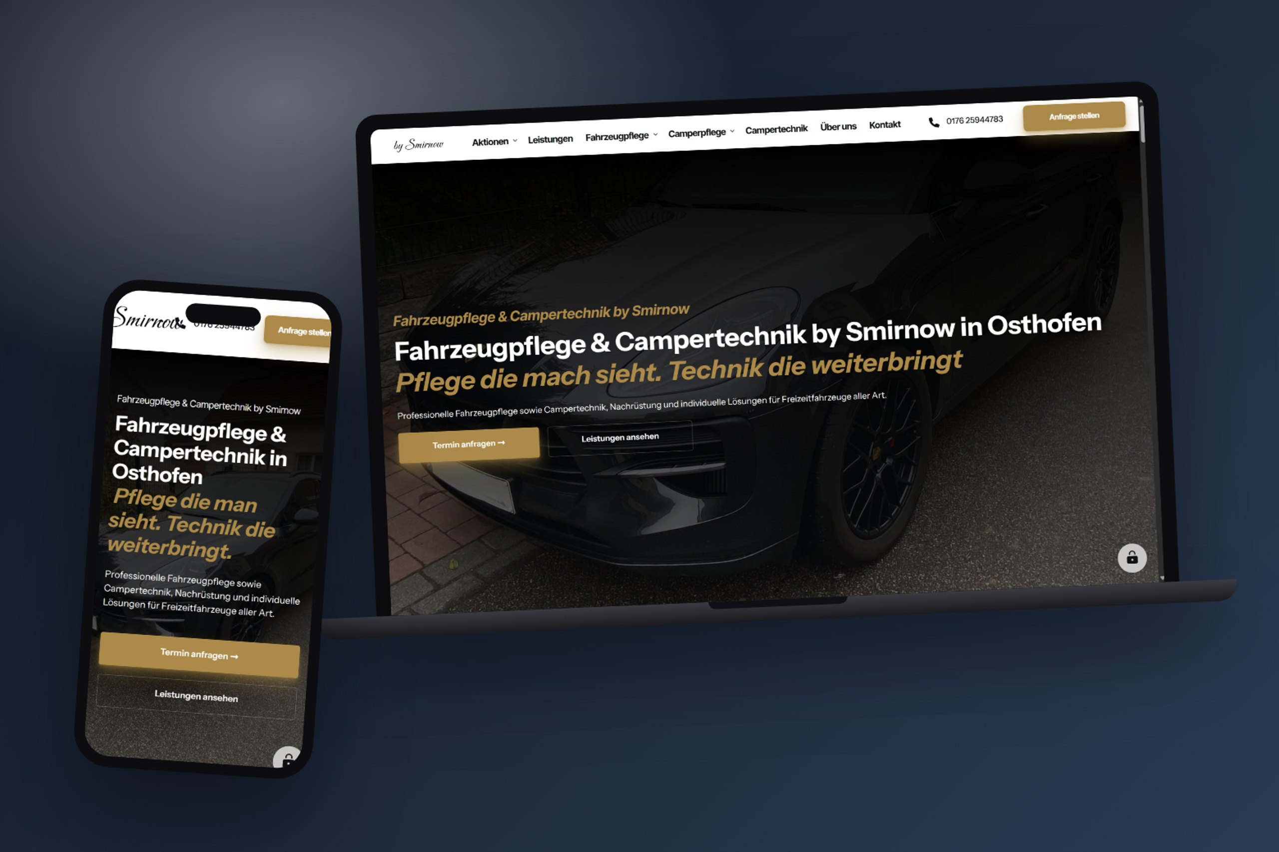 Website von bySmirnow im Browser
