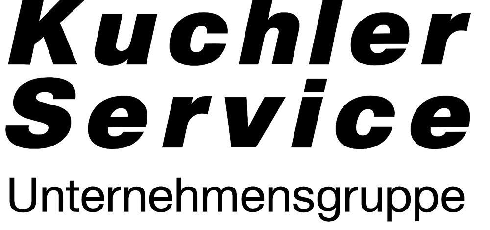 Schwarzer Text auf weißem Hintergrund: Kuchler Service Unternehmensgruppe.