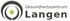 Logo des Gesundheitszentrum Langen mit einem grünen Punkt in grauen Kreisbögen.