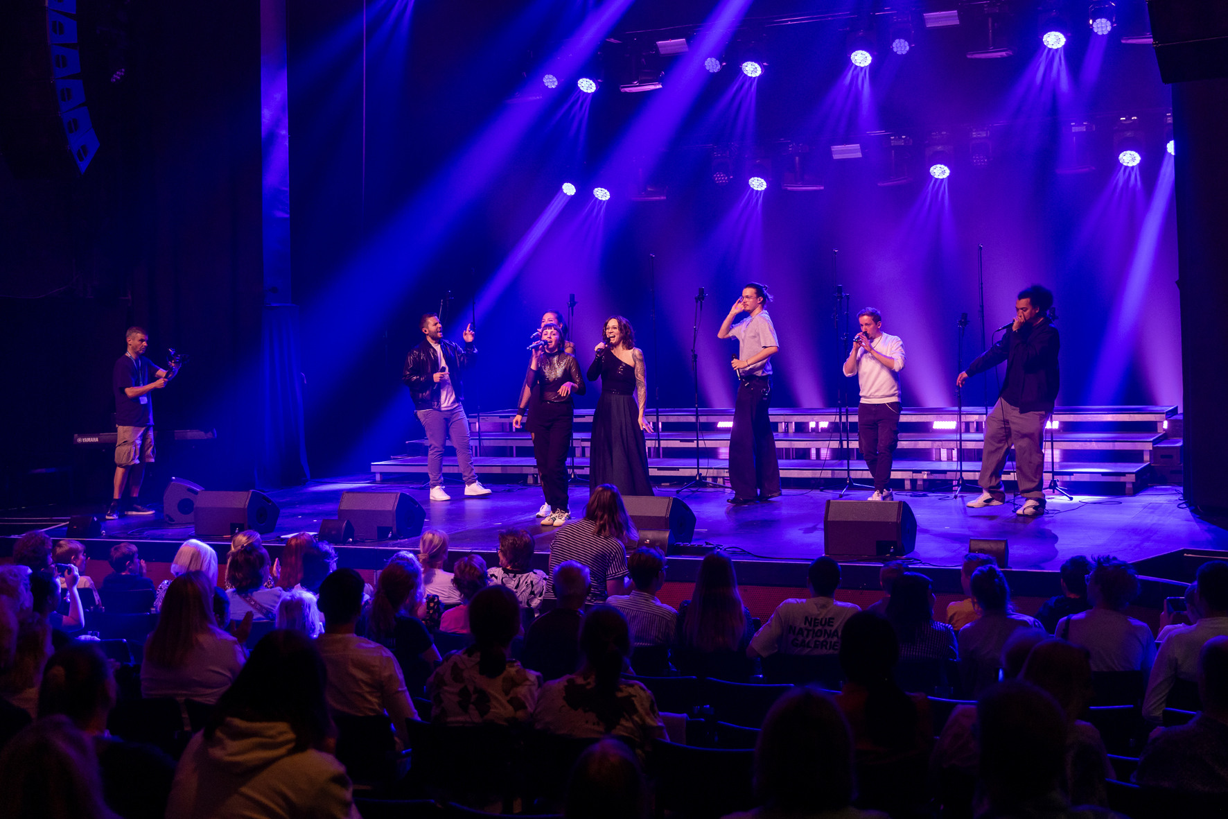 Vocal ensemble SweetSpot on the Orpheum stage, Voices of Spirit 2025, Graz