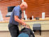 Licensed chiropractor doing spinal adjustment for pain relief