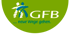 Logo der GFB mit zwei stilisierten Figuren und dem Text "GFB ... neue Wege gehen." auf grünem Hintergrund.