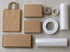 Verpackungsmaterial: Papiertüten, Kartons, Klebeband, Folie