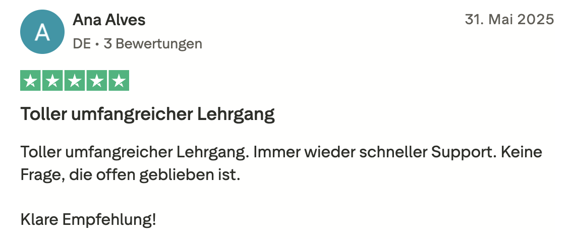 Bewertung Ana Alves