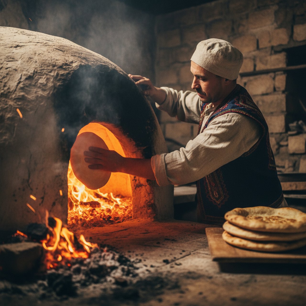 Traditioneller Lehmofen für anatolisches Catering von Tandure in Hannover