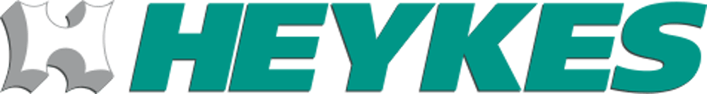 Logo: Grünes H mit gezackten Kanten und daneben der Schriftzug "HEYKES" in großen, grünen Buchstaben.