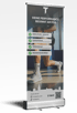 Roll-up-Banner für TryIt Sports Socken mit Läufer-Motiv und Vorteilen wie Komfortsohle und Anti-Loch-Garantie.