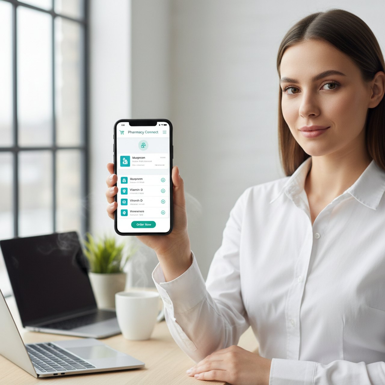 gesund.de App am Arbeitsplatz