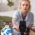 Instagram-App auf einem Smartphone mit Tätowier-Motiv im Hintergrund – Titel: 'Instagram Tipps für Tattoo & Piercing Studios