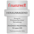 finanzwelt Siegel Herausragend für PHÖNIX MAXPOOL Gruppe AG in der Kategorie Prozesse/Services/Verwaltung, Maklerpoolstudie 2026.
