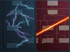 organisation charts being impacted by threats (represented by streaks of lightening and bright red light)