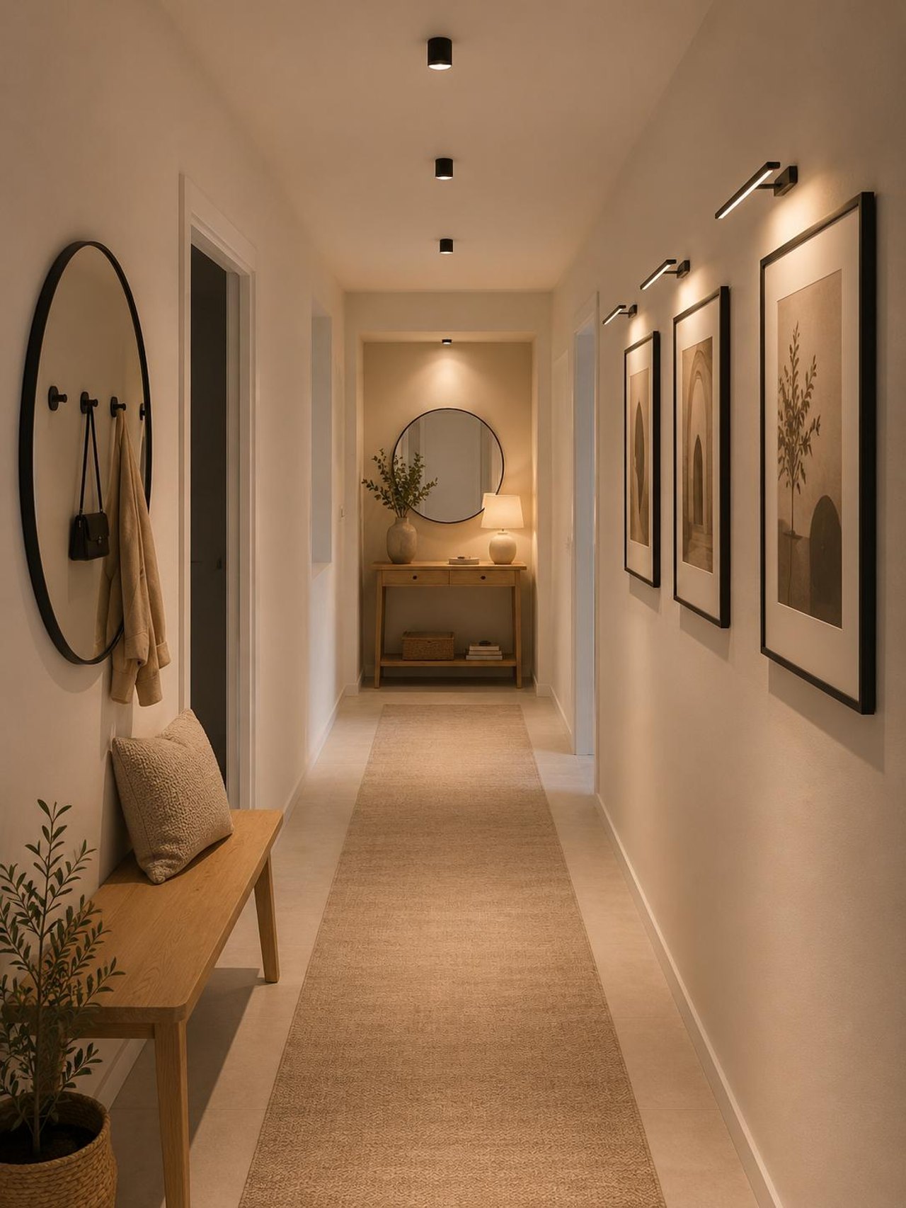 KI-generierte Innenvisualisierung einer Wohnung, Roter Straße 1a