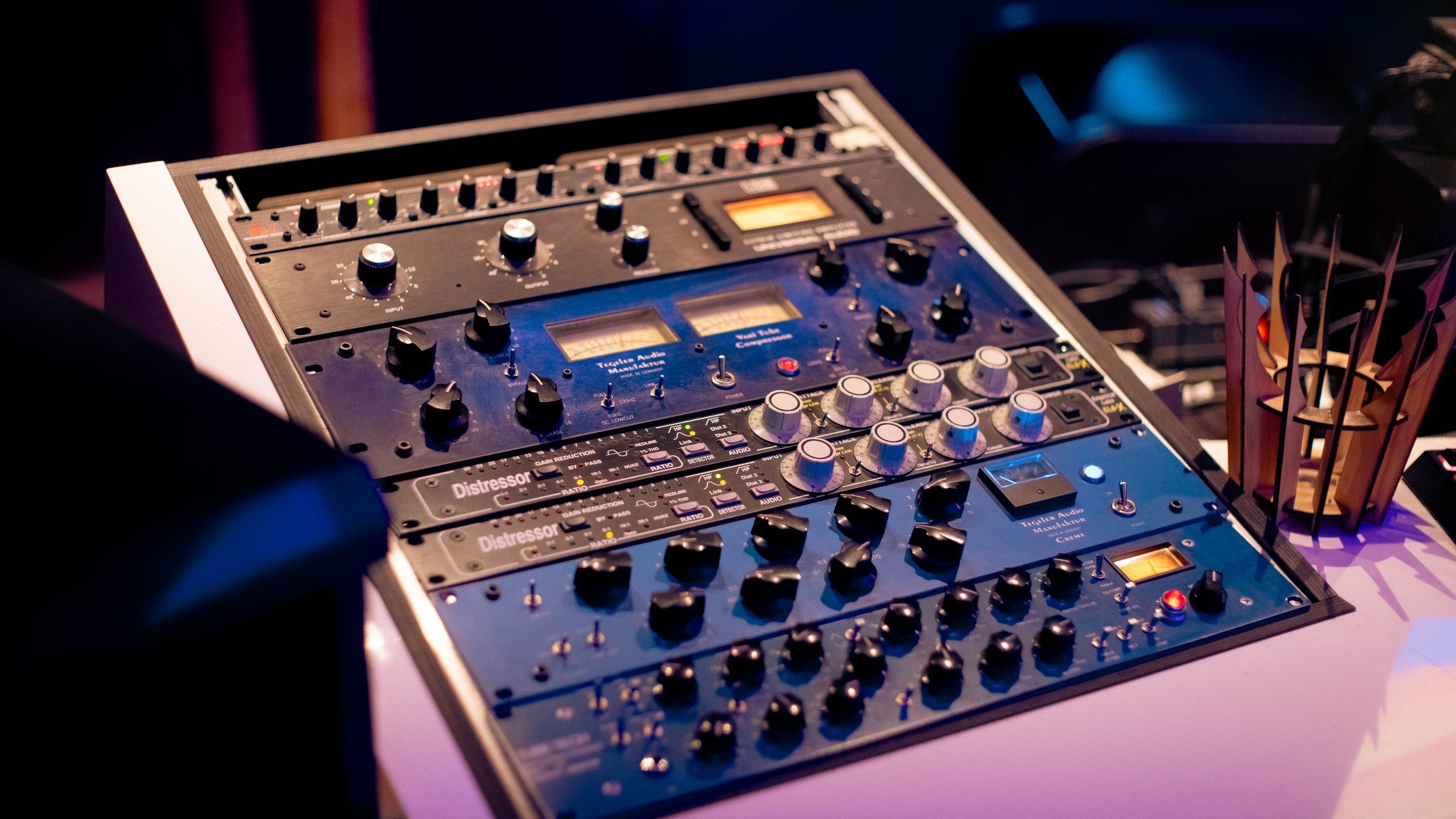 Nahaufnahme des Studio-Equipments in Gelsenkirchen