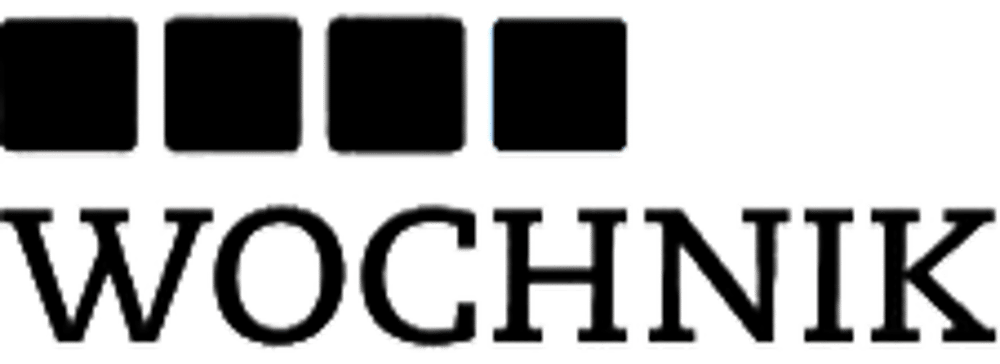 Logo WOHNIK in Schwarz mit vier schwarzen Quadraten darüber.