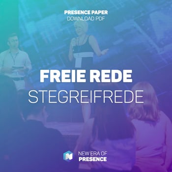 Titelbild des Presence Papers „Freie Rede und Stegreifrede“ von NEOP