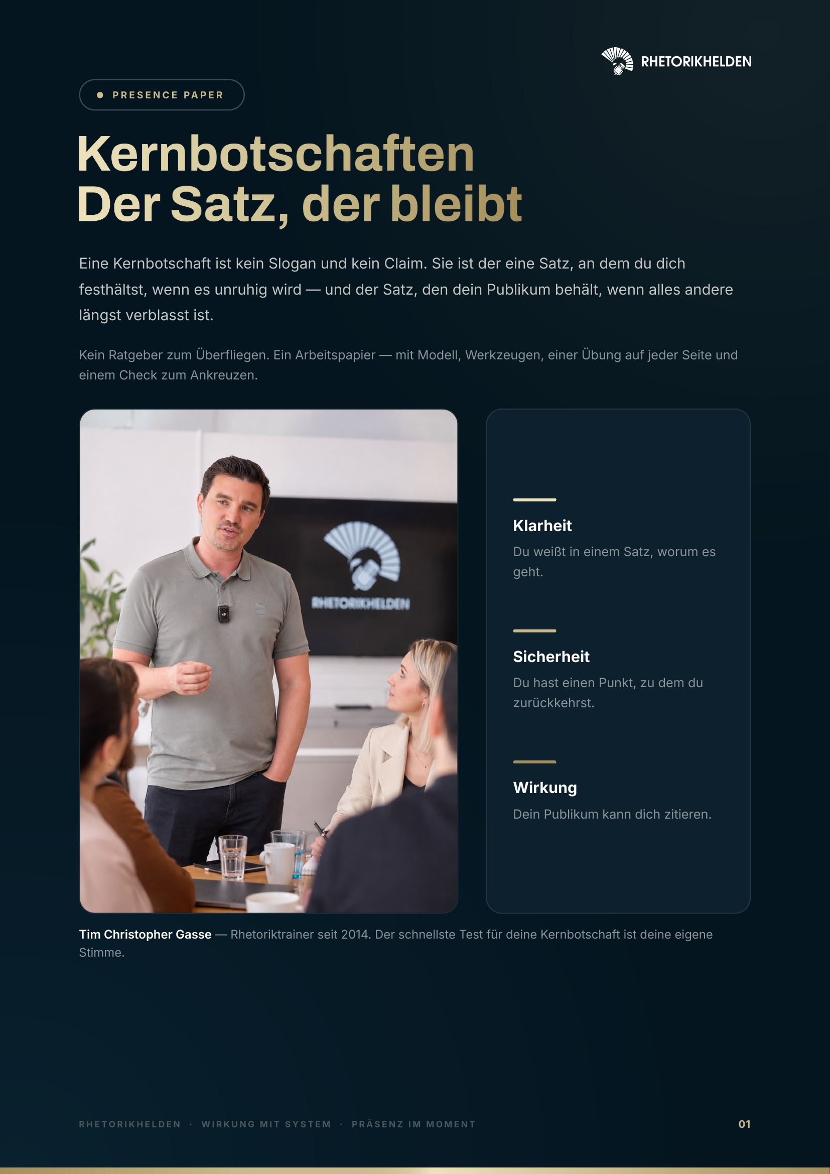 Cover: Kernbotschaften