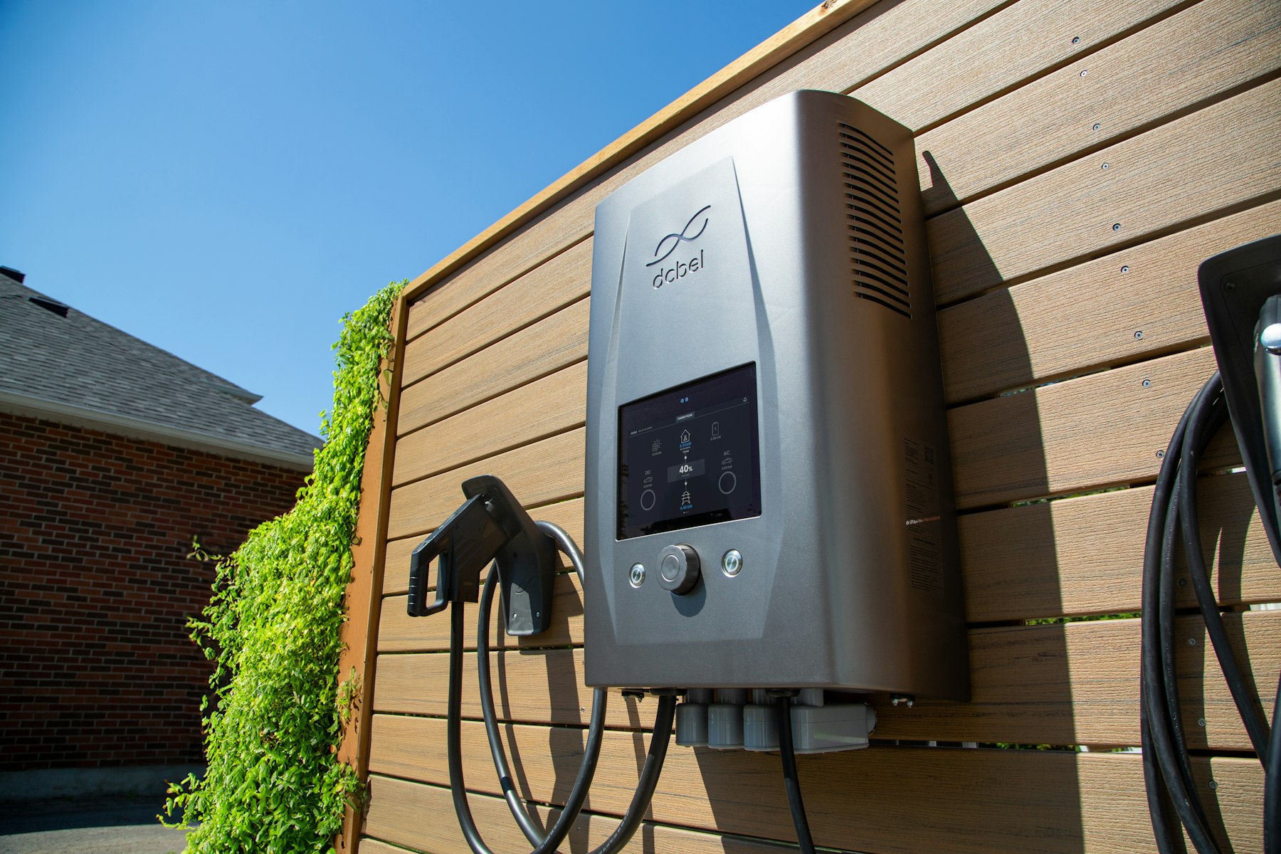 Wall-mounted EV charger installed in a Yorba Linda garage