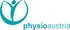 Logo von physioaustria mit einer stilisierten Person, die die Arme über einem Halbkreis hebt.