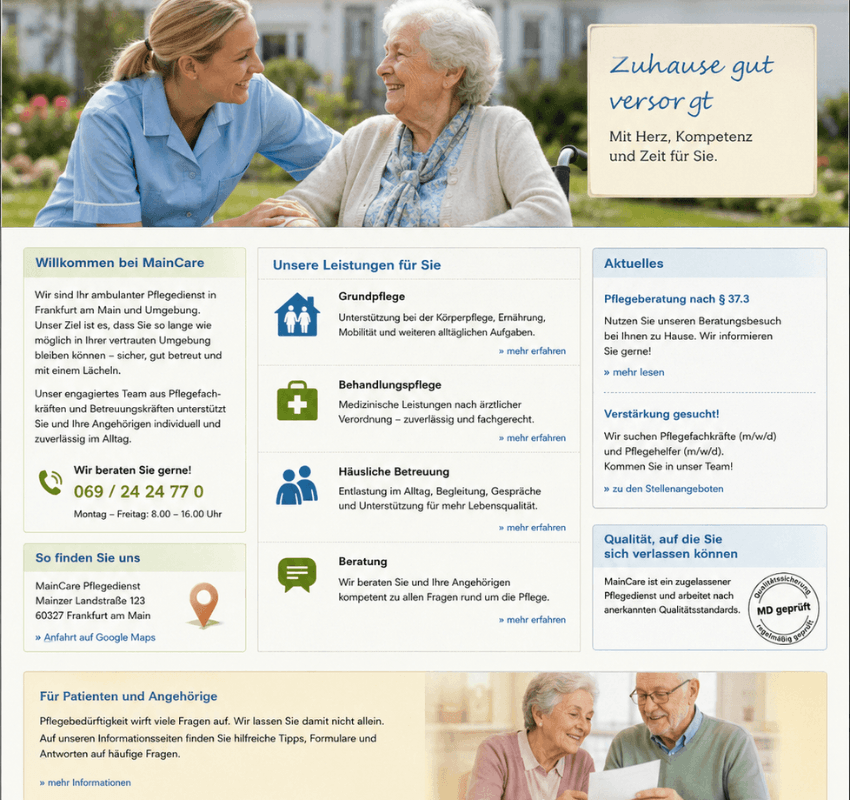 Vorher Website