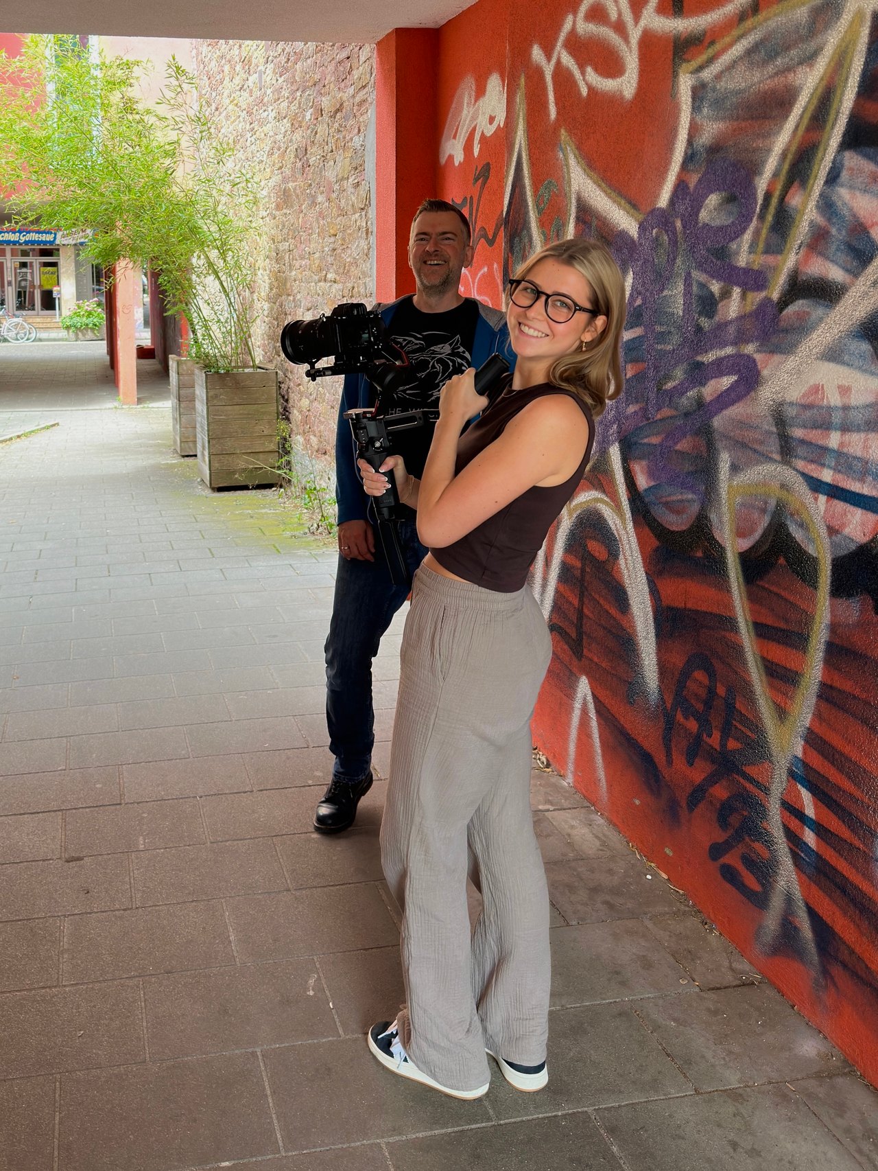 Content-Dreh vor Ort