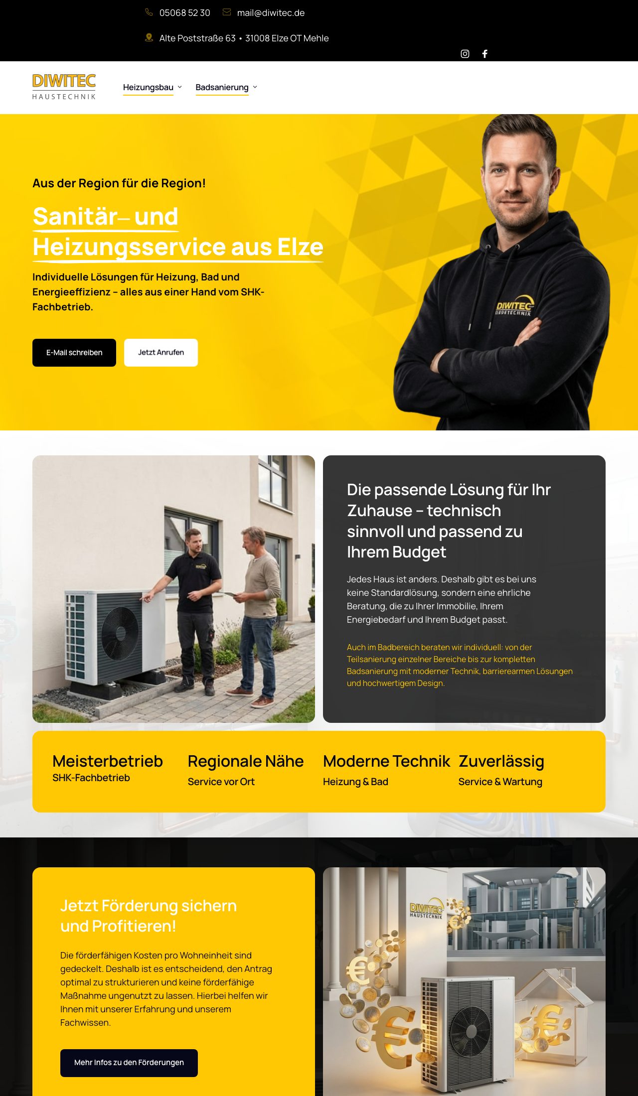 DIWITEC Haustechnik – Sanitär & Heizung aus Elze