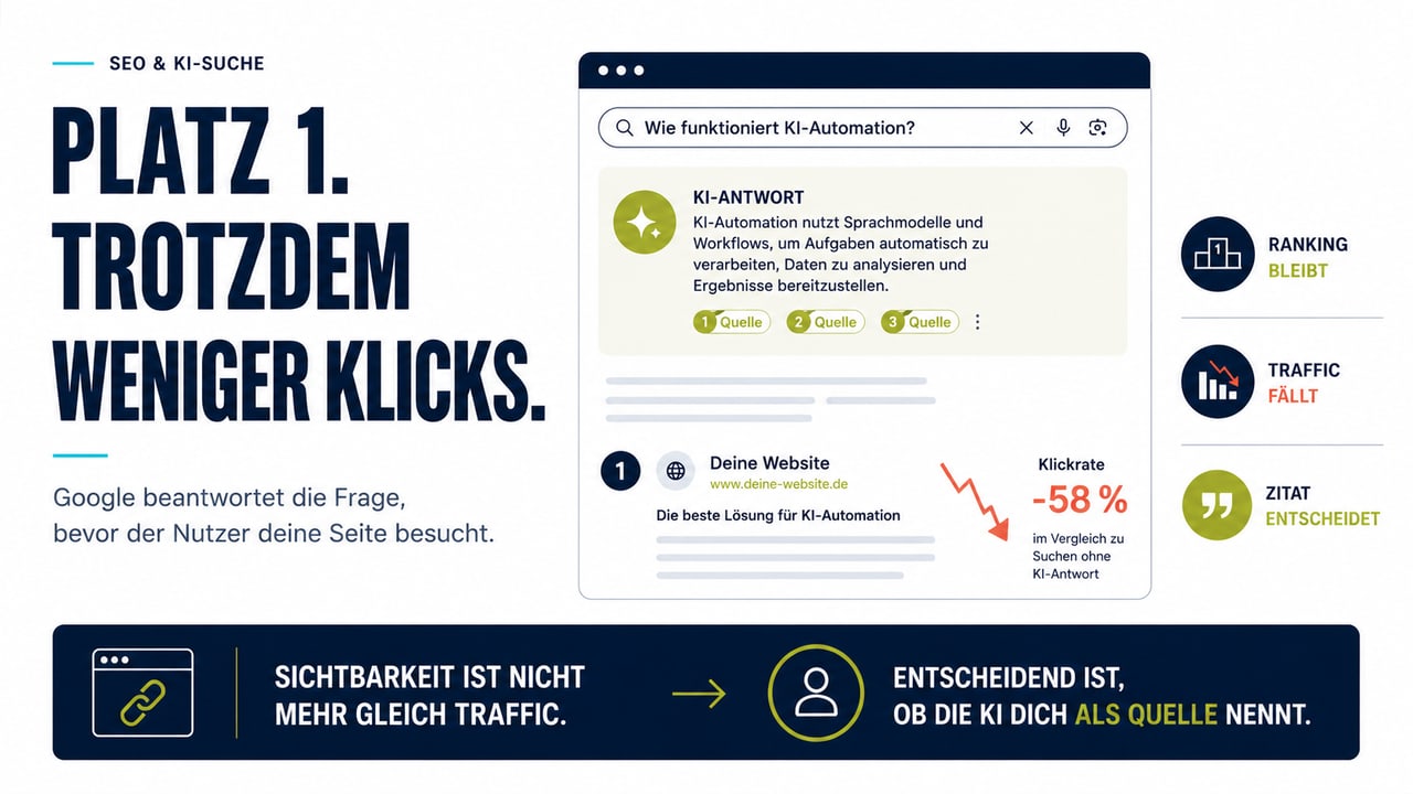 Google AI Overviews und der Rückgang der Klicks