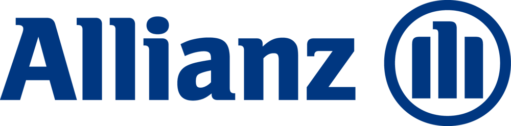 Allianz-Logo in Blau mit Schriftzug und Symbol.