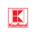 Rotes Kaufland-Logo mit einem stilisierten "K" in einem Quadrat, darunter der Schriftzug "Kaufland".