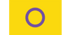 Die intersexuelle Flagge hat einen violetten Kreis in der Mitte eines gelben Feldes.