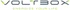 Grünes und graues Voltbox-Logo mit dem Slogan „Energize Your Life“.
