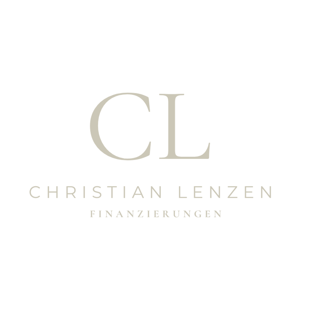 CL Christian Lenzen Finanzierungen Logo auf dunkelgrünem Hintergrund.