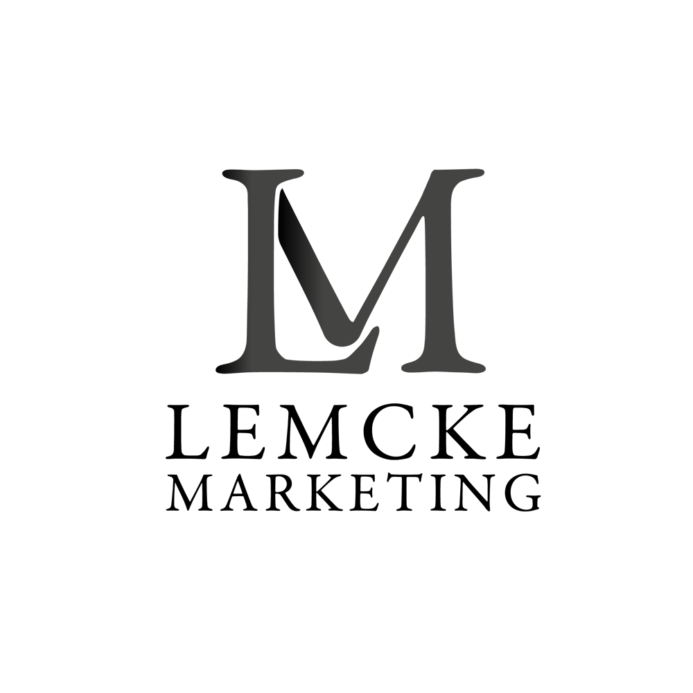 Das Logo von Lemcke Marketing auf einem hellen Hintergrund.