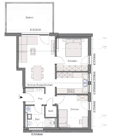 Grundriss Wohnung 5