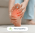 A person finding relief from neuropathy foot pain with the help of a chiropractor.