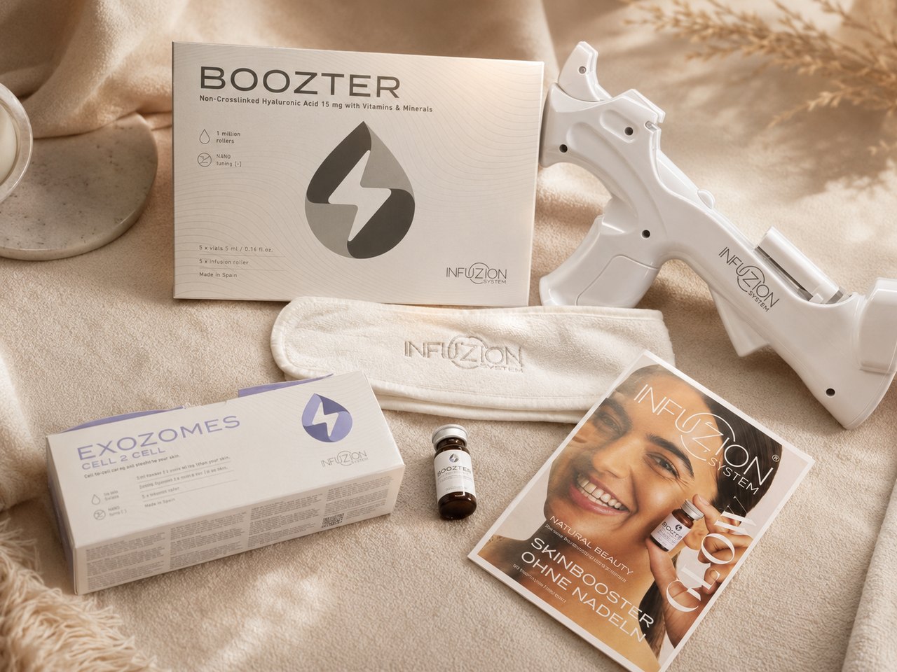 Infuzion Roller und die eingesetzten Wirkstoffkomplexe im SWON Studio in Pforzheim