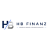Logo der HB Finanz mit dem Slogan persönlich beraten, verlässlich begleitet auf schwarzem Hintergrund.