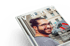 Magazin-Cover mit markanter Headline, reduziertem Layout und aufmerksamkeitsstarkem Artwork