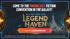 Promotional banner for Legend Haven convention: "The Con Returns," "All online!", "Register: LegendHaven.com."