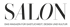 SALON Das Magazin für Gastlichkeit, Design und Kultur Logo in Schwarz auf grünem Hintergrund.