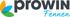 Logo von proWIN Fennen mit drei blattförmigen Elementen in Orange, Hellblau und Grün.