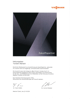 Urkunde mit dem Viessmann-Logo, abstrakten Formen und dem Text "Zukunftspartner"