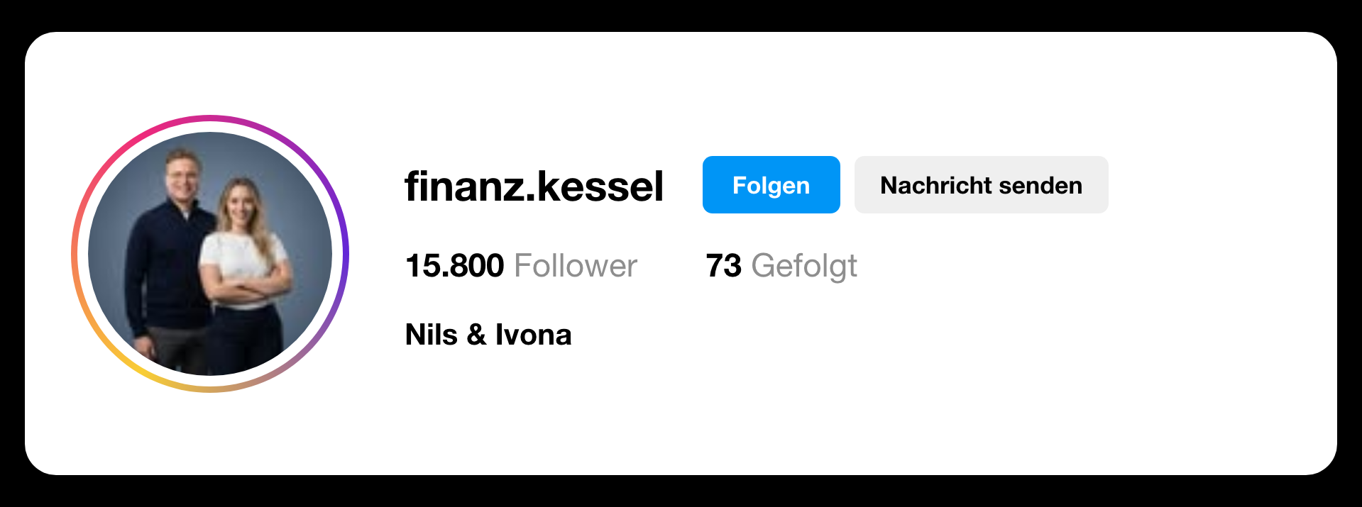 Instagram-Profil finanz.kessel