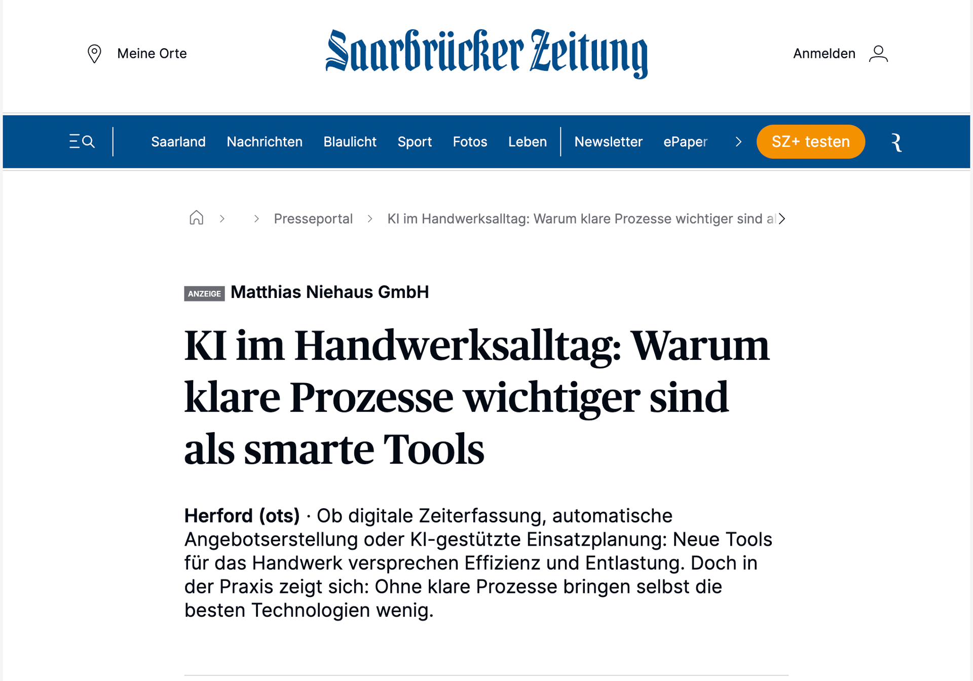 KI im Handwerksalltag – was die EU-KI-Verordnung für Handwerksbetriebe bedeutet