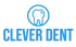 Das Logo für Clever Dent zeigt einen Zahn in einem Kreis über dem blauen Text "CLEVER DENT".