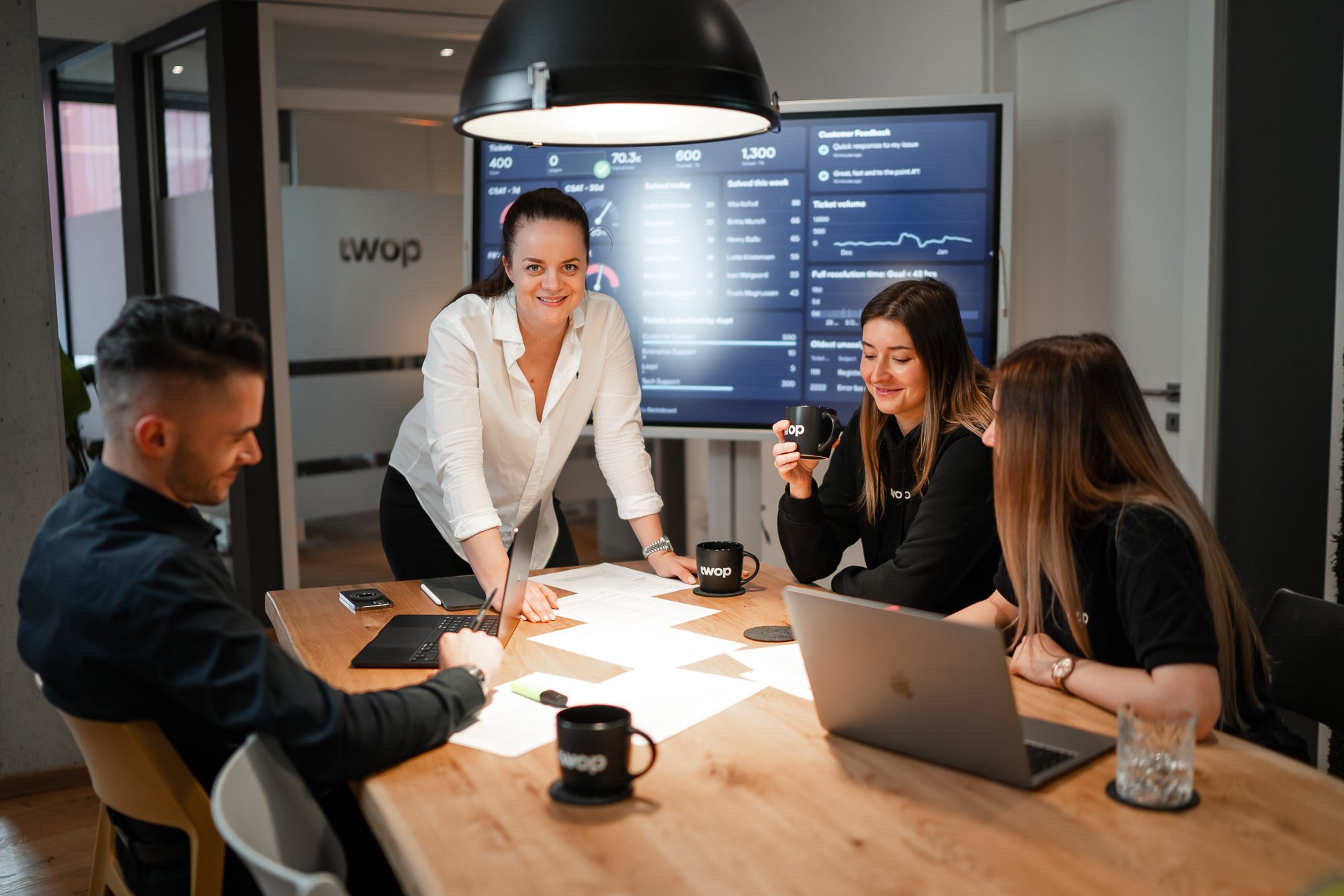 Das twop Team im Büro in Kassel