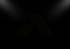 Ein dunkelgraues, stilisiertes Logo, das einem "A" ähnelt, auf schwarzem Hintergrund mit zwei Lichtstrahlen von oben.