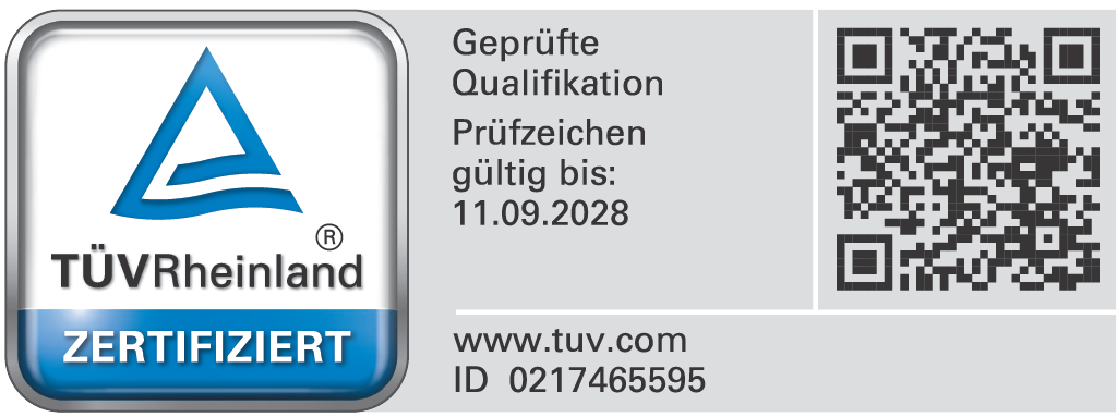 TÜV Rheinland Zertifiziert
