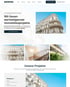 Sampro Website für Immobilienprojekte in Wien mit Ansichten von Altbaufassaden, Treppenhäusern und Balkonen.