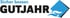 Logo von Gutjahr mit Slogan "Sicher besser." und blauem Quadrat mit weißen Wellen.