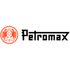 Rotes kreisförmiges Logo mit zwei Drachen, einer Sonne und dem Buchstaben P auf schwarzem Hintergrund.